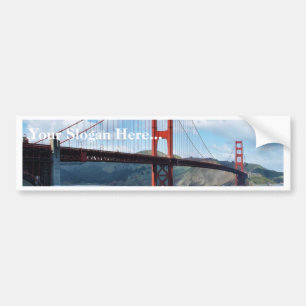 Golden gate bridge und Fort-Punkt in San Francisco Autoaufkleber