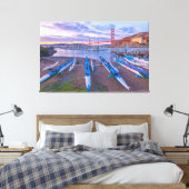 Golden Gate Bridge und Outrigger Canoes Leinwanddruck (Insitu (Schlafzimmer))