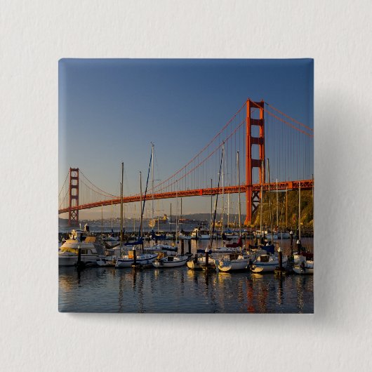 Golden Gate Bridge und San Francisco 2 Button (Vorderseite)