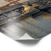 Golden Gate Bridge und San Francisco 2 Fotodruck (Ecke)