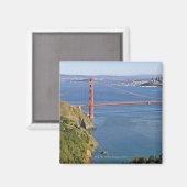 Golden Gate Bridge und San Francisco. 2 Magnet (Vorderseite/Rückseite)
