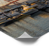 Golden Gate Bridge und San Francisco 2 Poster (Ecke)