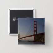 Golden Gate Bridge und San Francisco 3 Button (Vorne & Hinten)