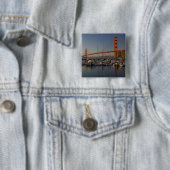 Golden Gate Bridge und San Francisco 4 Button (Beispiel)