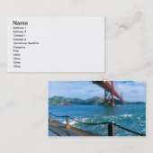 Golden Gate Bridge und San Francisco Bay Visitenkarte (Vorne/Hinten)