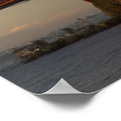 Golden Gate Bridge und San Francisco Poster (Ecke)