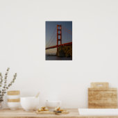 Golden Gate Bridge und San Francisco Poster (Küche)
