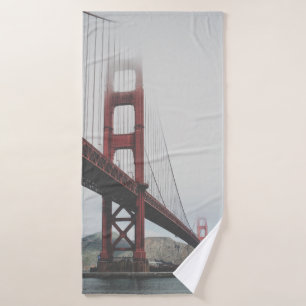 GOLDEN GATE BRIDGE UNTER BLAUE SKY AM TAG BADEHANDTUCH