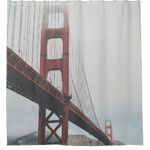 GOLDEN GATE BRIDGE UNTER BLAUE SKY AM TAG DUSCHVORHANG