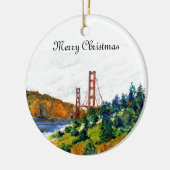 Golden gate bridge-Verzierung Keramik Ornament (Links)