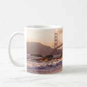 Golden gate bridge vom Bäcker-Strand Kaffeetasse (Links)