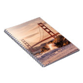 Golden gate bridge vom Bäcker-Strand Notizblock (Rechte Seite)