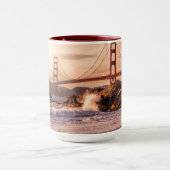 Golden gate bridge vom Bäcker-Strand Tasse (Zentrum)
