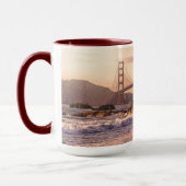 Golden gate bridge vom Bäcker-Strand Tasse (Links)