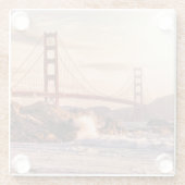Golden Gate Bridge von Baker Beach Glasuntersetzer (Rückseite)