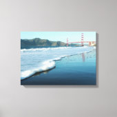 Golden Gate Bridge von Baker Beach Leinwanddruck (Vorderseite)