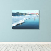 Golden Gate Bridge von Baker Beach Leinwanddruck (Insitu (Holzboden))