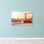 Golden Gate Bridge von Baker Beach Leinwanddruck (Insitu (Holzboden))