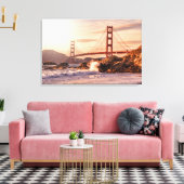 Golden Gate Bridge von Baker Beach Leinwanddruck (Insitu (Wohnzimmer))
