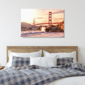 Golden Gate Bridge von Baker Beach Leinwanddruck (Insitu (Schlafzimmer))