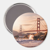 Golden Gate Bridge von Baker Beach Magnet (Vorderseite/Rückseite)