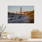 Golden Gate Bridge von Baker Beach Poster (Küche)
