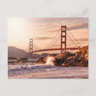Golden Gate Bridge von Baker Beach Postkarte