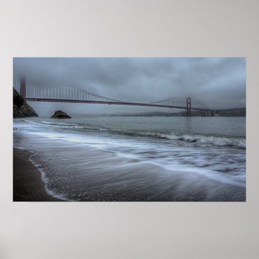 Golden Gate Bridge von Kirby Cove Beach Poster (Vorne)