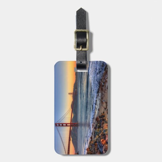 Golden gate bridge von San- Francisco Bayspur Gepäckanhänger (Vorderseite vertikal)