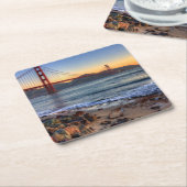 Golden gate bridge von San- Francisco Bayspur Rechteckiger Pappuntersetzer (angewinkelt)