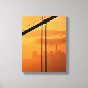 Golden gate bridge vor dem San Francisco Leinwanddruck