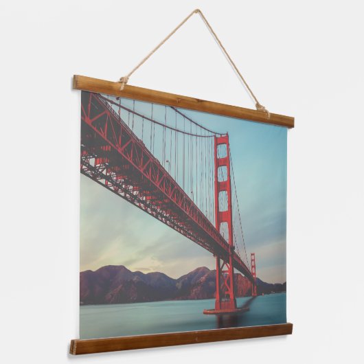 Golden Gate Bridge Wandteppich Mit Holzrahmen (Gewinkelt)