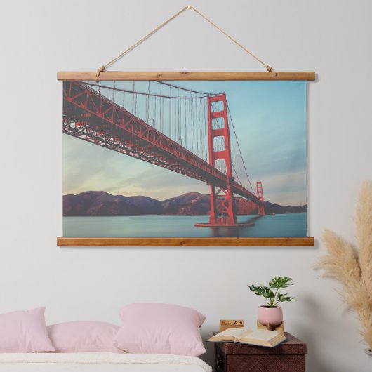 Golden Gate Bridge Wandteppich Mit Holzrahmen (Schlafzimmer)