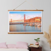 Golden Gate Bridge Wandteppich Mit Holzrahmen (Schlafzimmer)