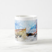 Golden Gate Bridge Wasserfarbe in San Francisco Kaffeetasse (Mittel)