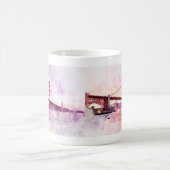Golden Gate Bridge Wasserfarbe in San Francisco Kaffeetasse (Mittel)