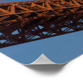 Golden Gate Bridge wie von Fort Point aus betracht Poster (Ecke)