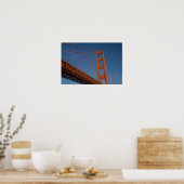 Golden Gate Bridge wie von Fort Point aus betracht Poster (Küche)