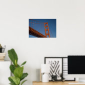 Golden Gate Bridge wie von Fort Point aus betracht Poster (Heimbüro)
