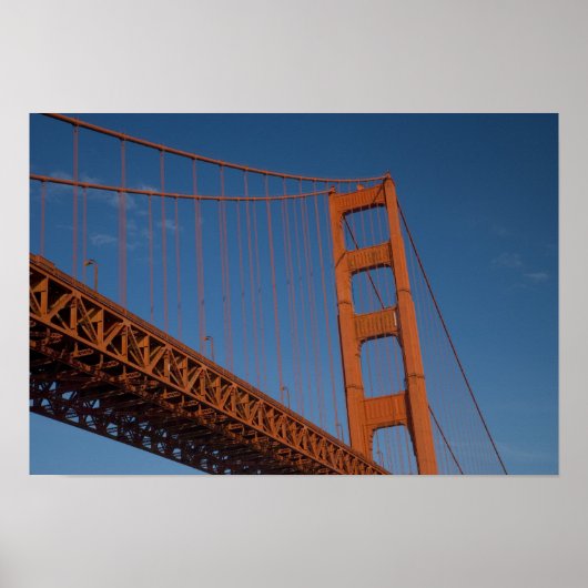 Golden Gate Bridge wie von Fort Point aus betracht Poster (Vorne)