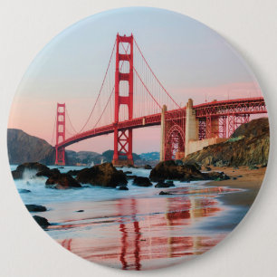 Golden Gate Bridge Wurfkissen Button