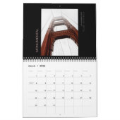 Golden Gate Brücke 2013 inspirierte Grafik Kalender (Mär 2026)