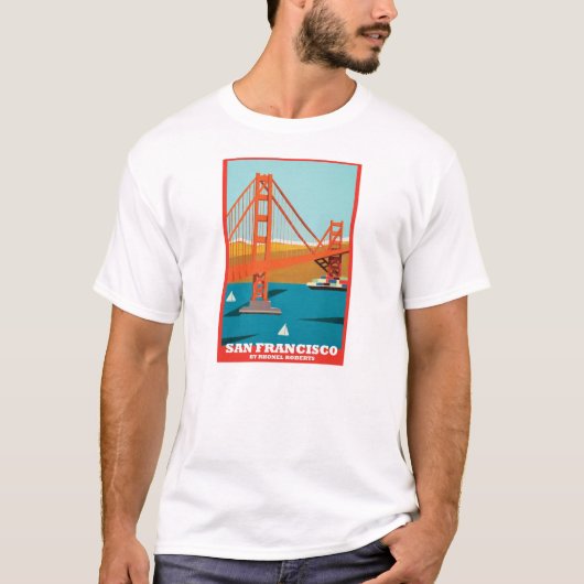 Golden Gate Brücke 75. T-Shirt durch Rhonel (Vorderseite)