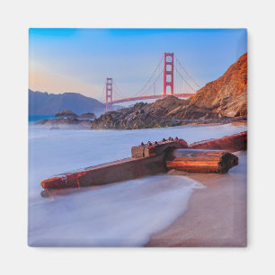 Golden Gate Brücke in San Francisco, Baker Beach Magnet