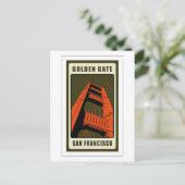 Golden Gate Brücke Postkarte (Stehend Vorderseite)