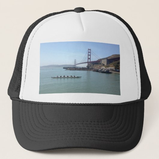 Golden Gate Brücke Shirts mit Auslegerkanu Truckerkappe (Vorderseite)