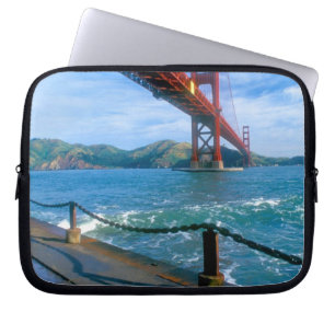 Golden Gate Brücke und San Francisco Bay Laptopschutzhülle