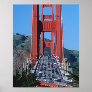 Golden Gate Brücke und San Francisco Bay Poster