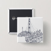 Golden Gate Button (Vorne & Hinten)