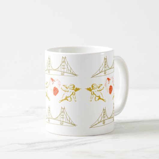 Golden Gate Cupids Kaffeetasse (VorderseiteRechts)